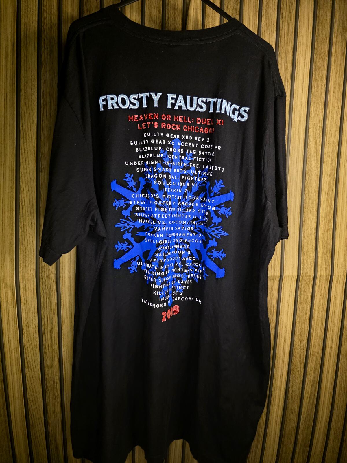 Frosty Faustings KO Graphic Black T-Shirt Size XXL