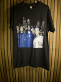 Gildan Black T-shirt with Hip Hop Artists Graphic Print Size S
