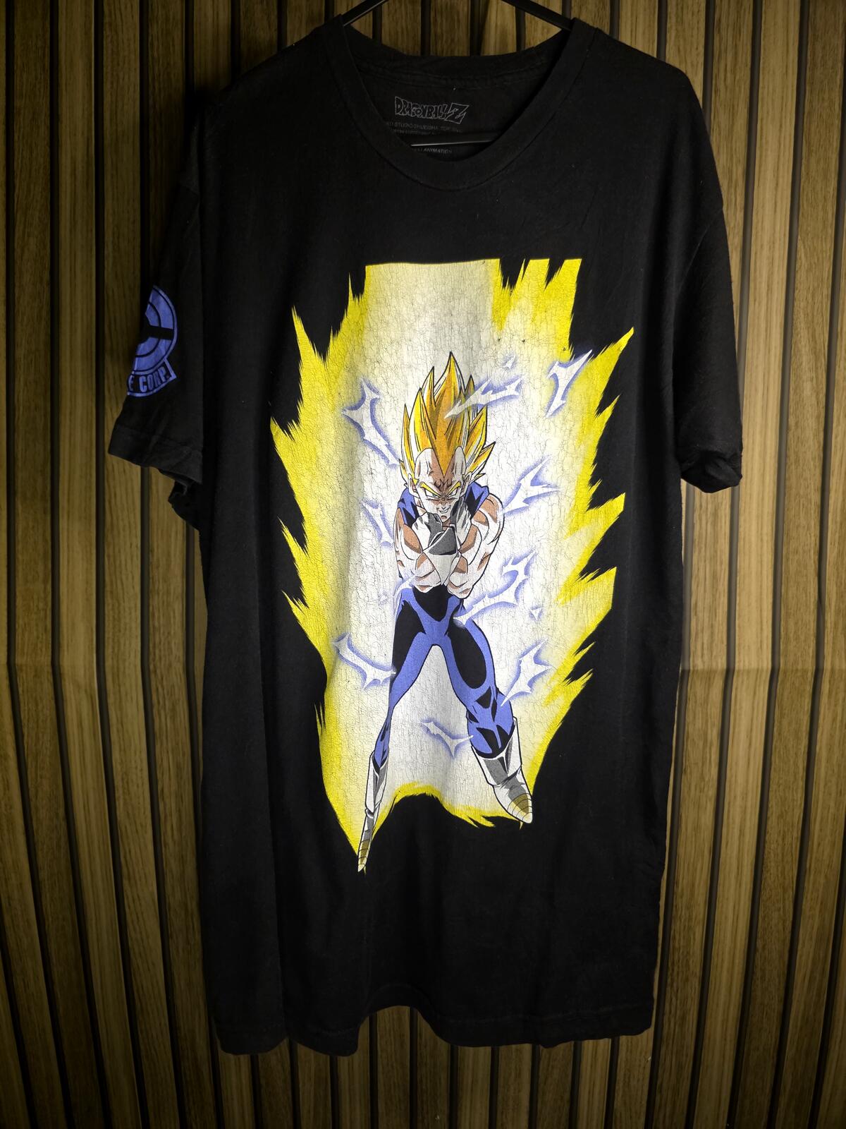 Dragon Ball Z Vegeta Graphic T-Shirt Black Large