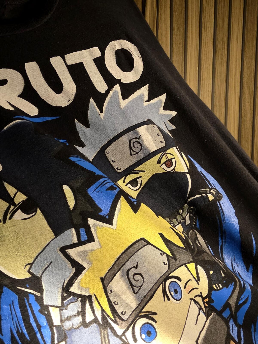 Naruto Shippuden Graphic T-shirt Black Size S