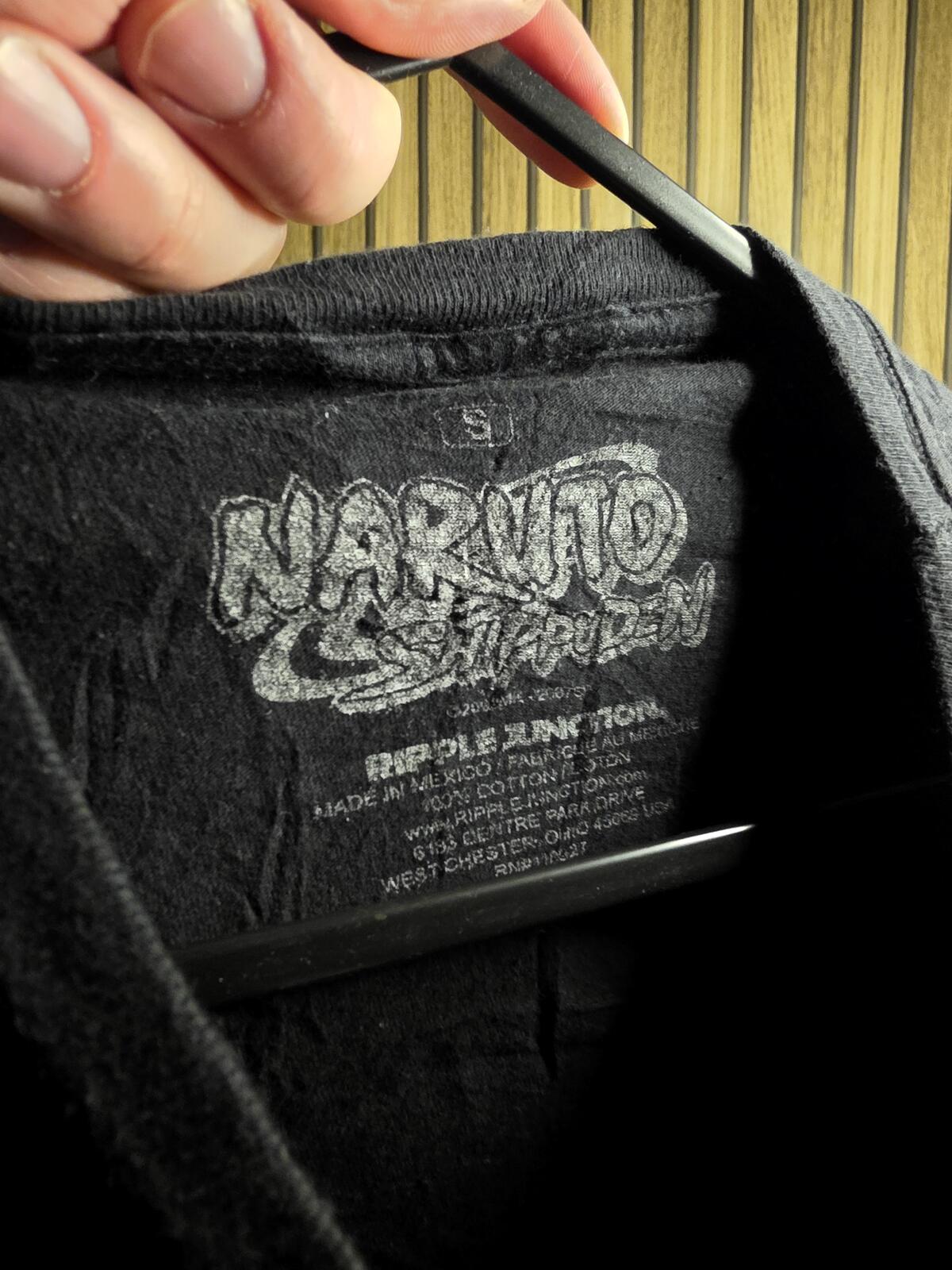 Naruto Shippuden Graphic T-shirt Black Size S