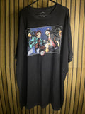 Demon Slayer Anime Graphic T-Shirt Black XL