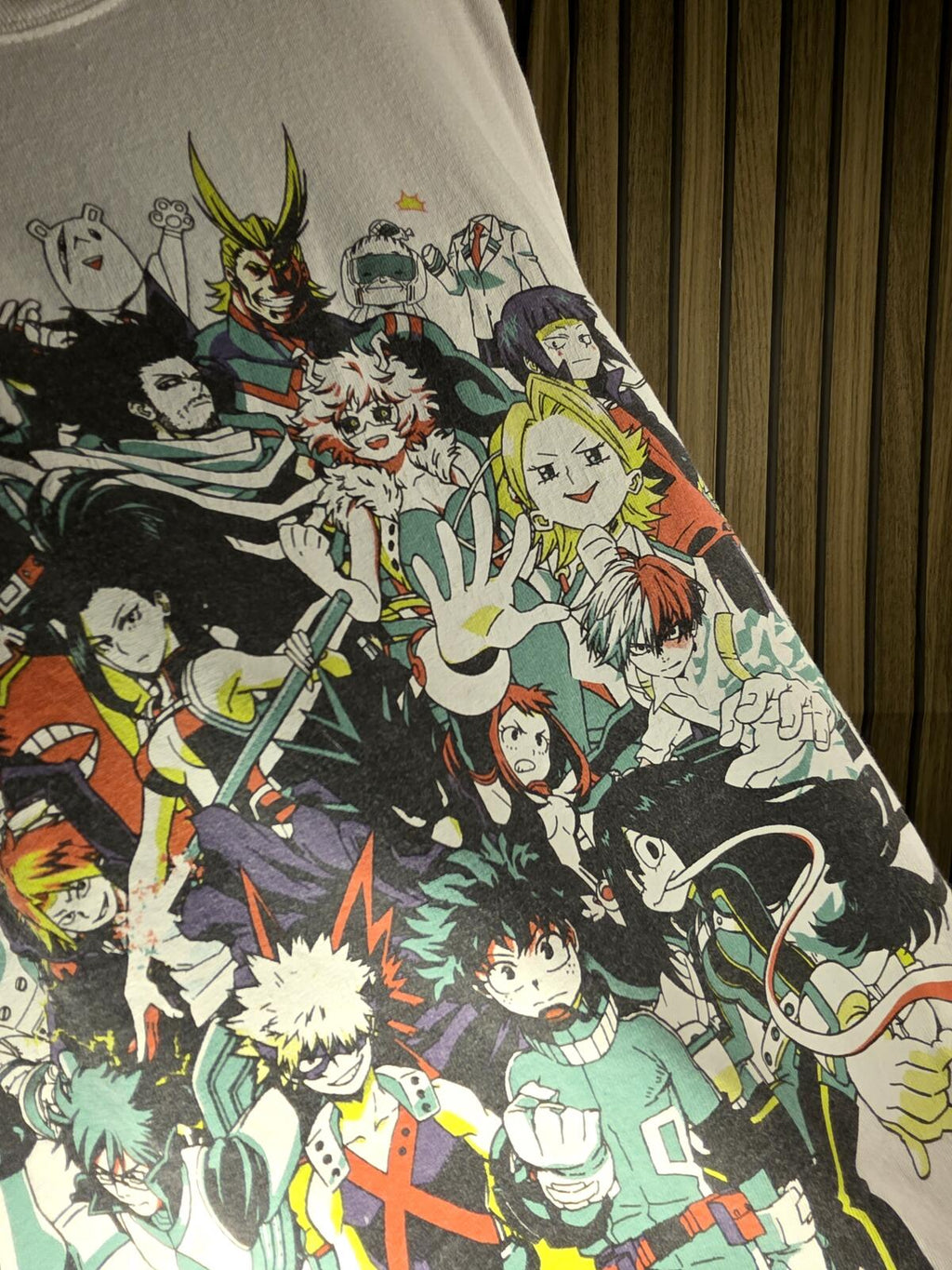My Hero Academia Graphic T-Shirt Anime Characters White Size S