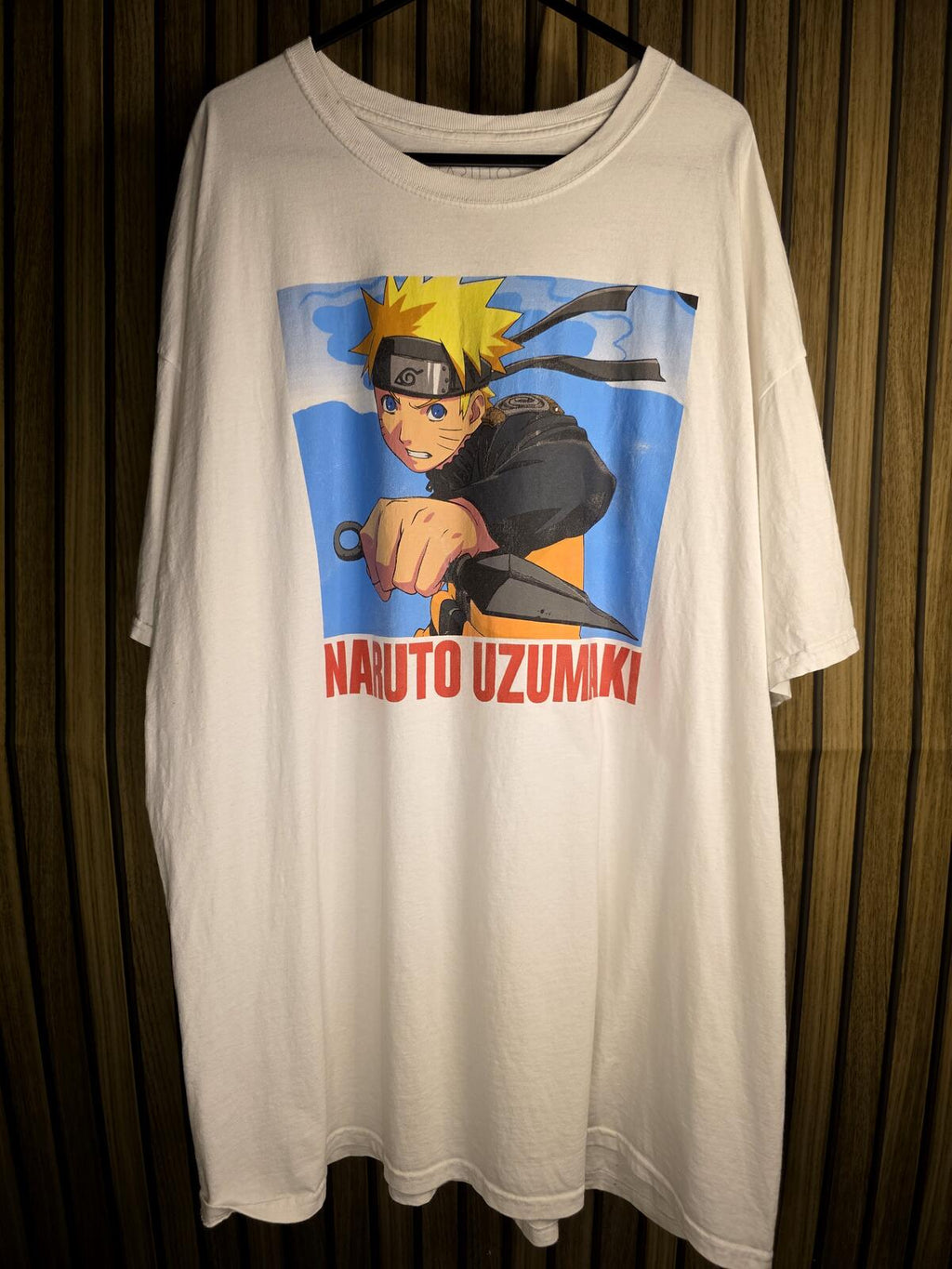 Naruto Shippuden Naruto Uzumaki Graphic T-Shirt White 2XL