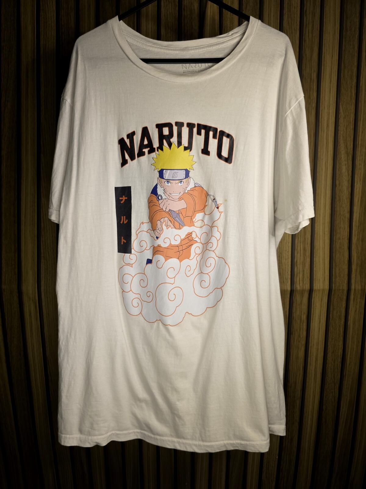Naruto Graphic T-Shirt White Size Regular Large