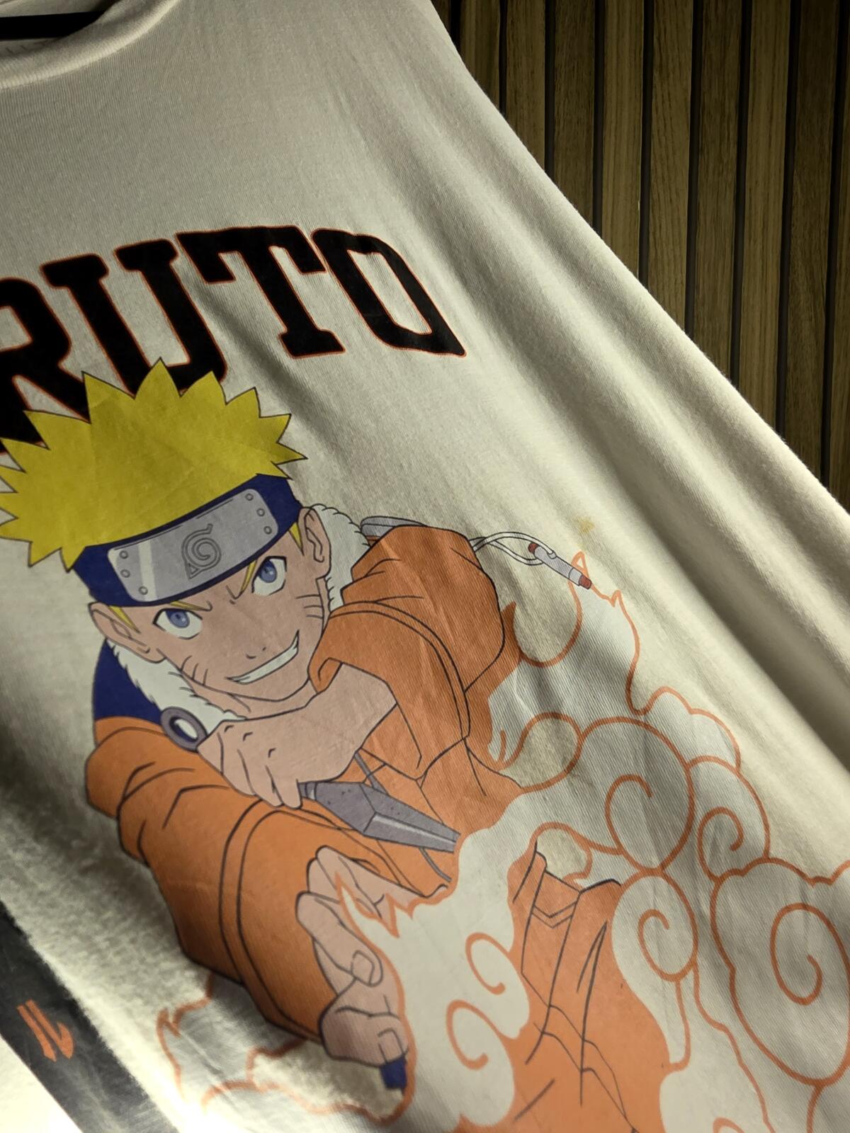Naruto Graphic T-Shirt White Size Regular Large