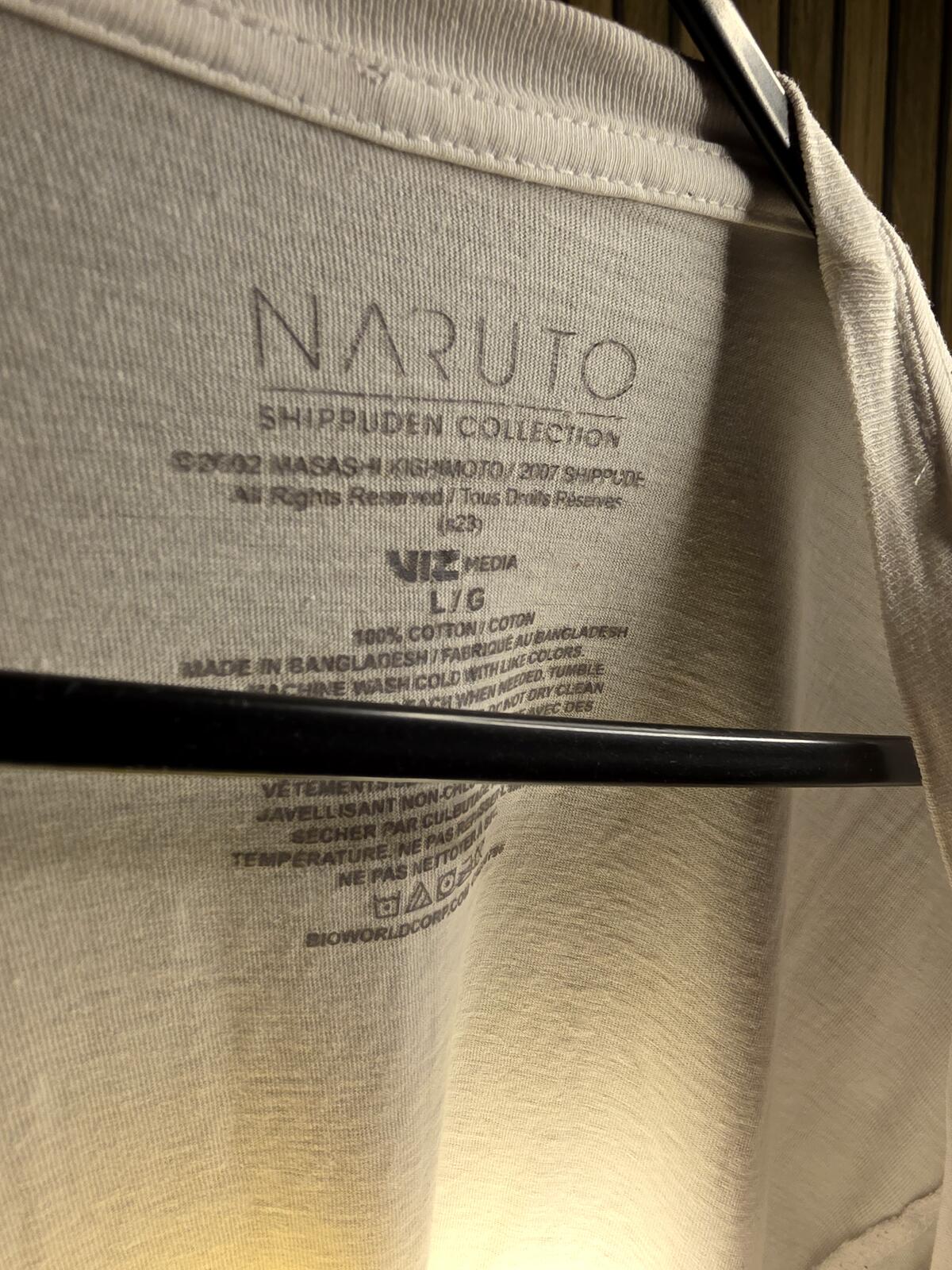 Naruto Graphic T-Shirt White Size Regular Large
