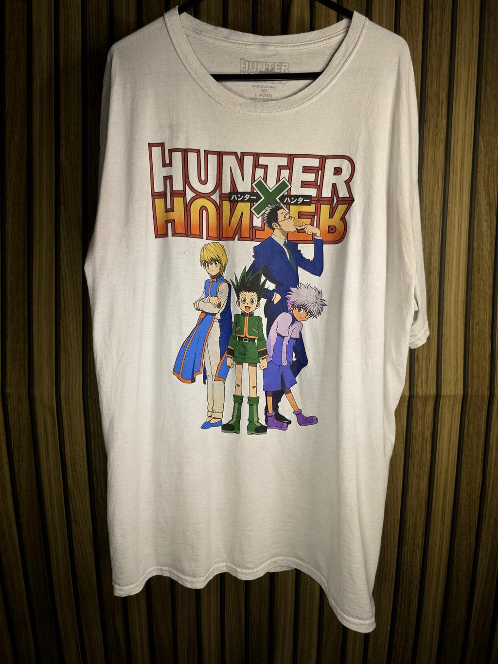 Hunter X Hunter Anime Graphic T-Shirt White Large