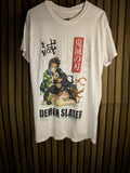 Demon Slayer Graphic T-Shirt White Medium