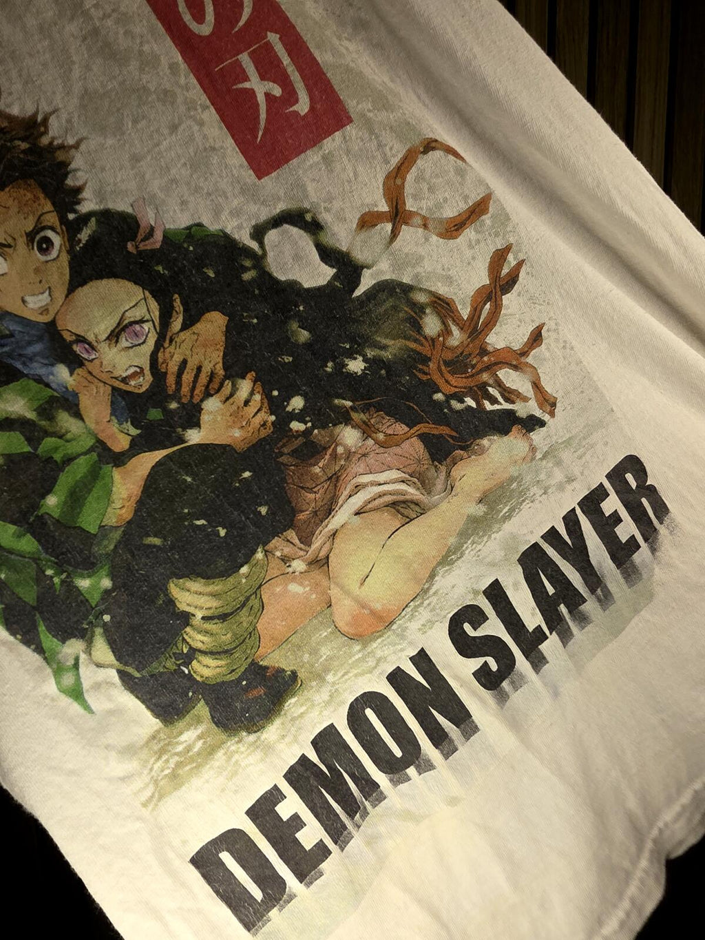 Demon Slayer Graphic T-Shirt White Medium