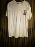 Graphic Print T-Shirt Beige Medium Casual Cotton