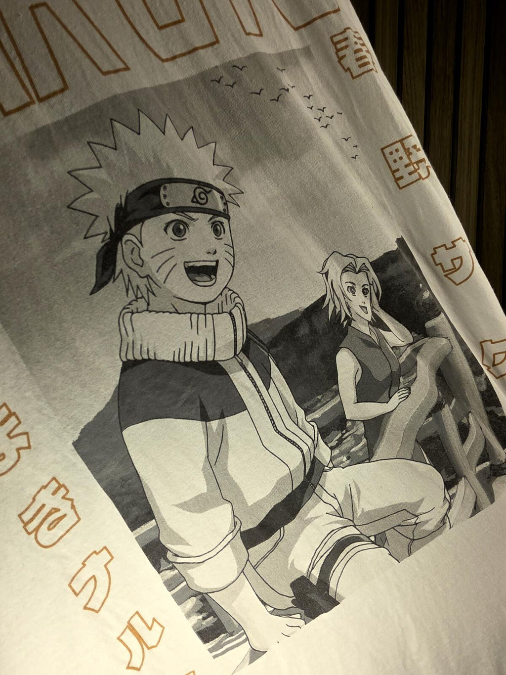 Vintage 2002 Fruit of the Loom Naruto Graphic T-shirt White Size Medium