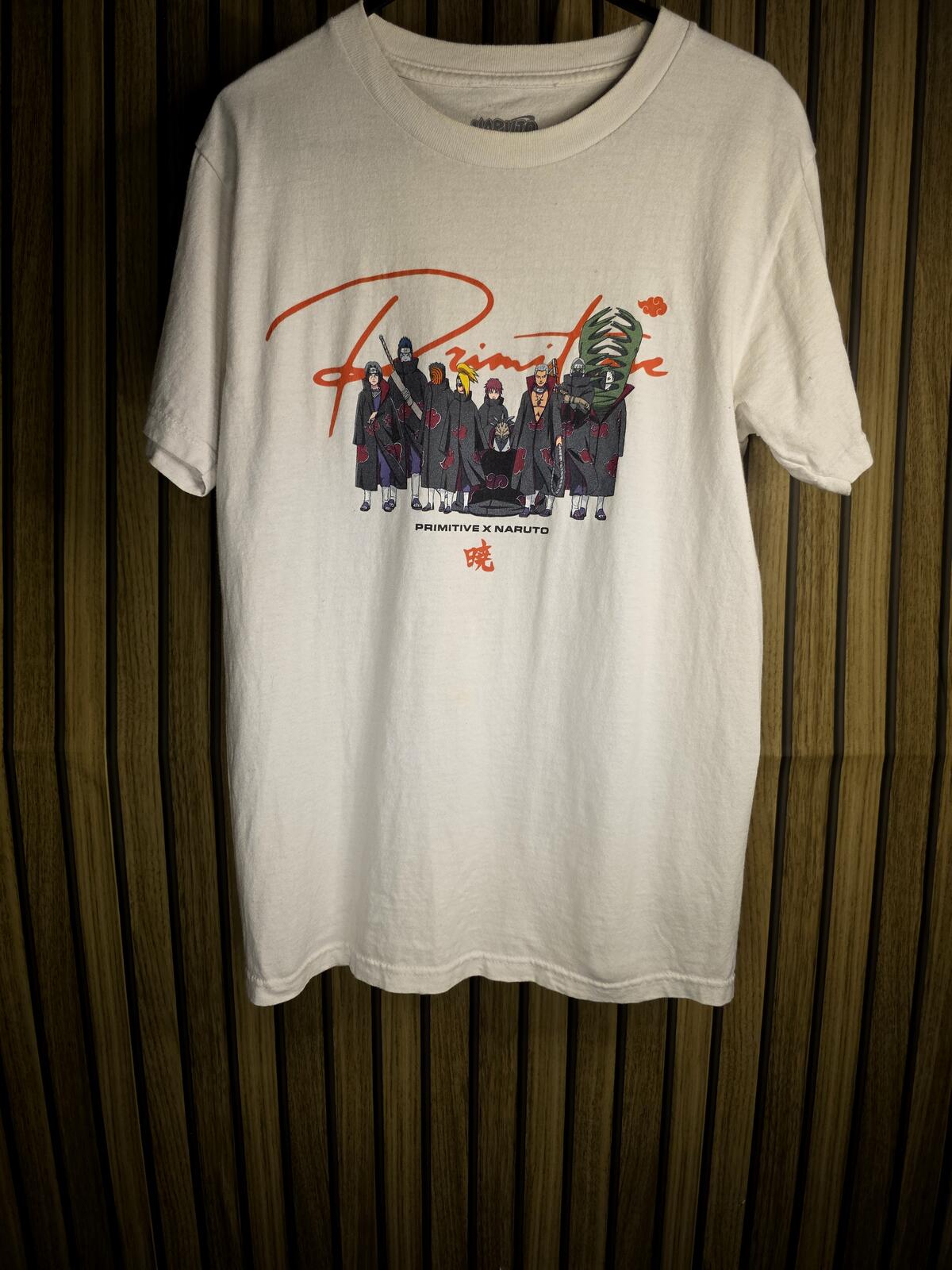 Primitive x Naruto Collaboration White Graphic T-shirt Size S