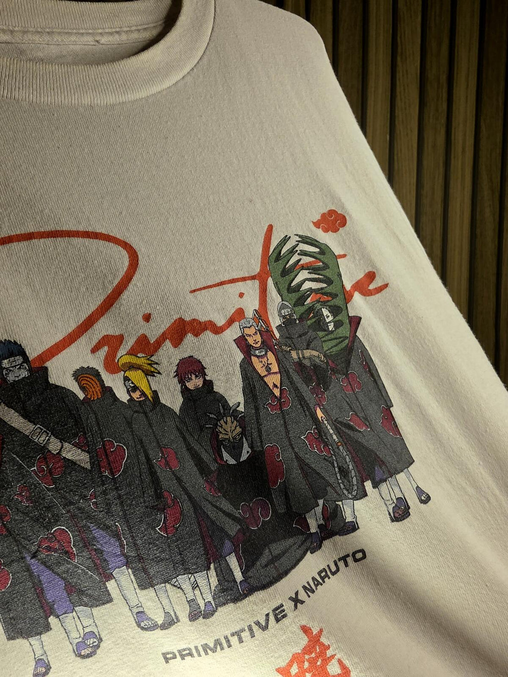 Primitive x Naruto Collaboration White Graphic T-shirt Size S