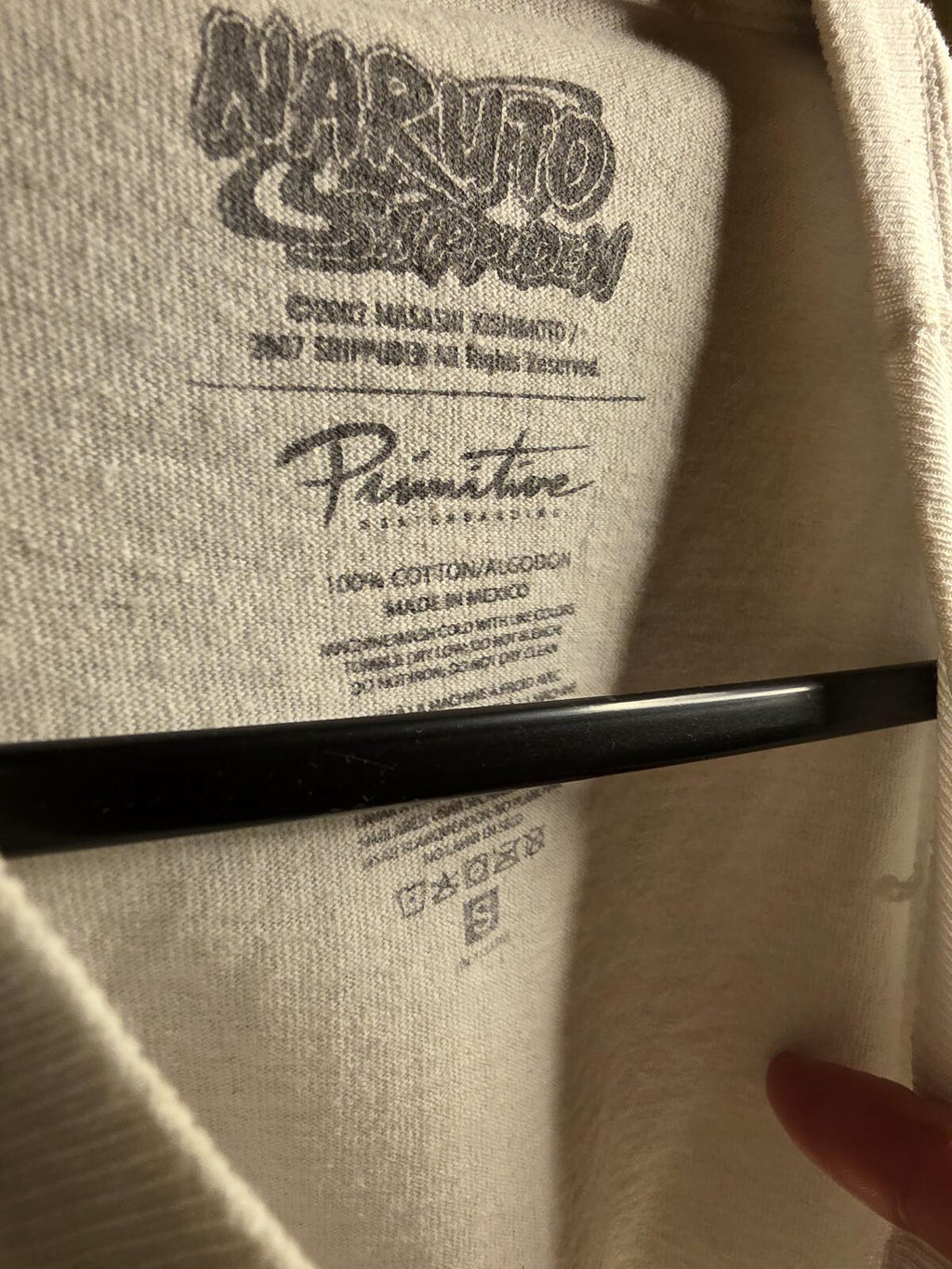 Primitive x Naruto Collaboration White Graphic T-shirt Size S