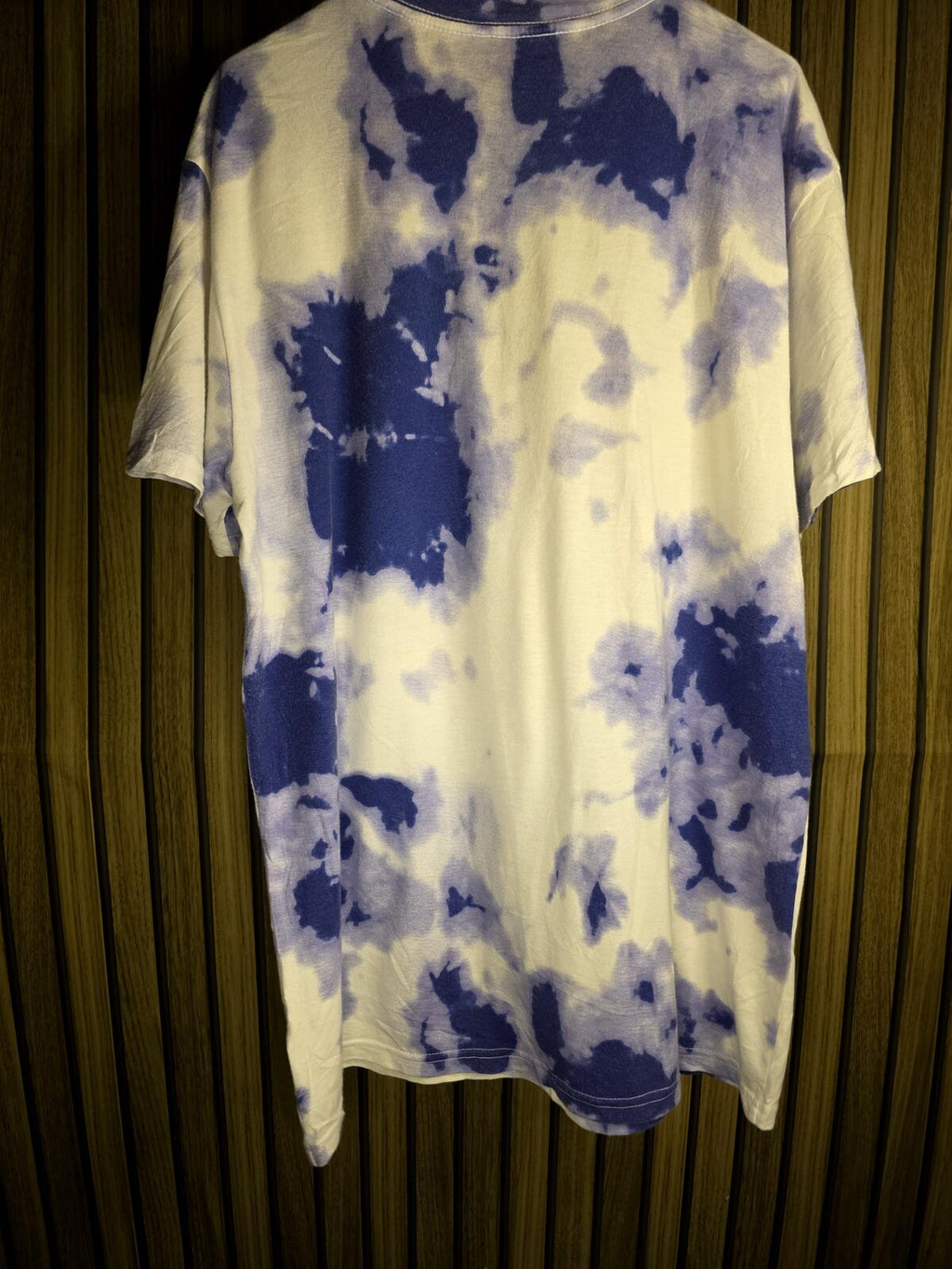 Sailor Moon Tie-Dye Graphic T-Shirt Blue and White Medium