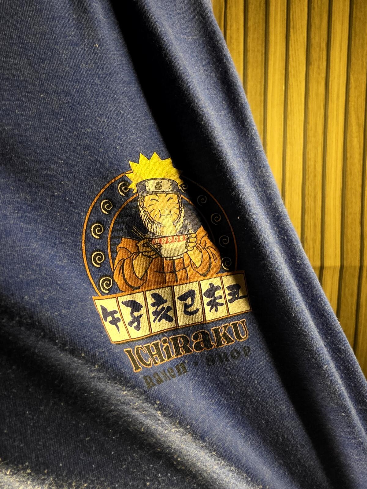 Naruto Ichiraku Ramen Graphic T-Shirt Blue XS
