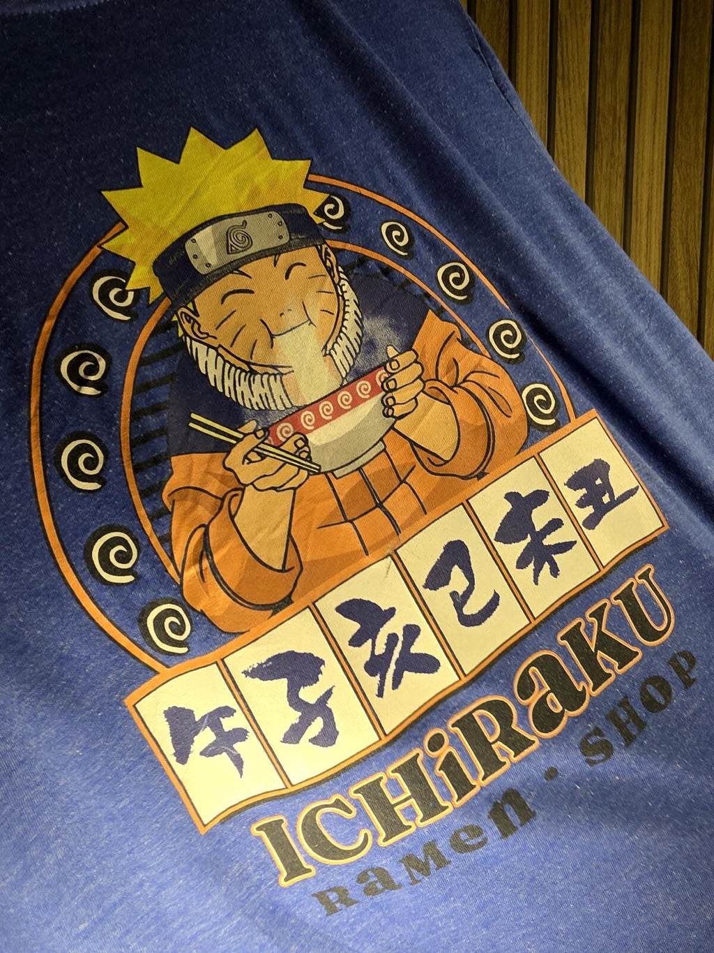 Naruto Ichiraku Ramen Graphic T-Shirt Blue XS