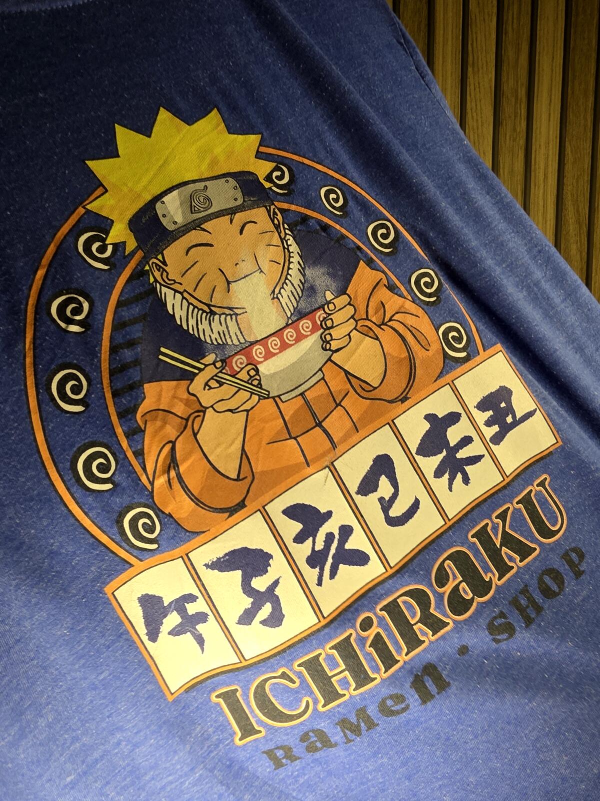 Naruto Ichiraku Ramen Graphic T-Shirt Blue XS