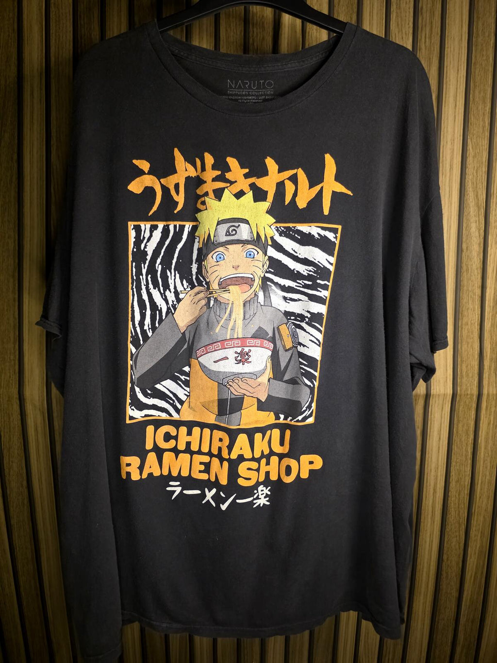 Naruto Shippuden Ichiraku Ramen Shop Graphic T-shirt Black 3XL