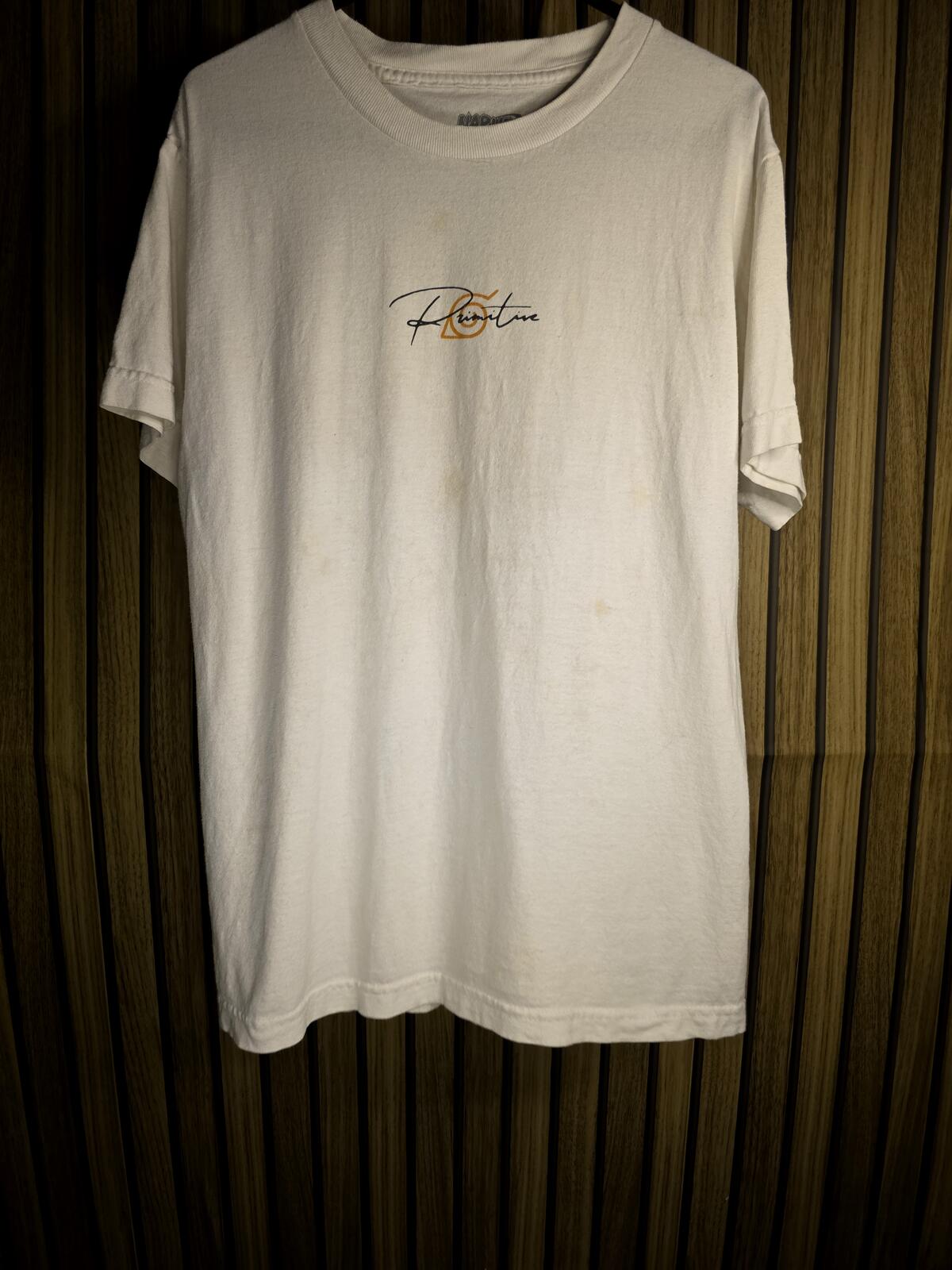 Primitive Naruto Shippuden Graphic T-Shirt White Size Small