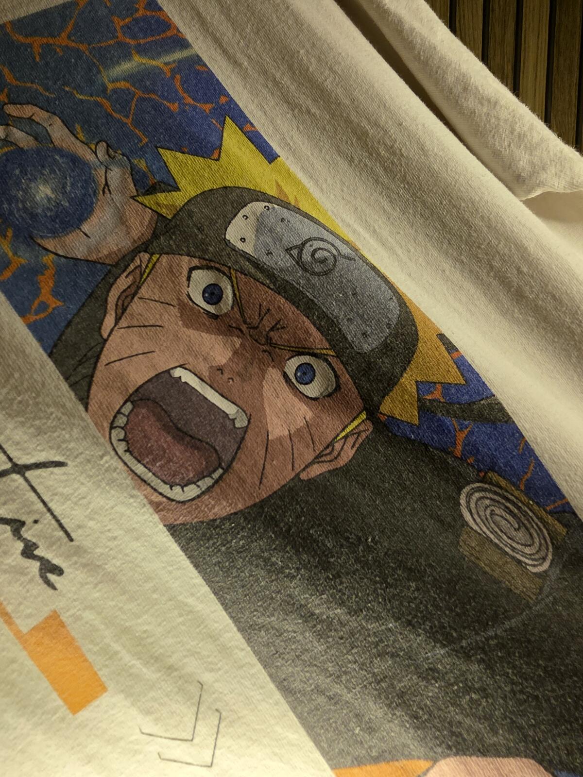 Primitive Naruto Shippuden Graphic T-Shirt White Size Small