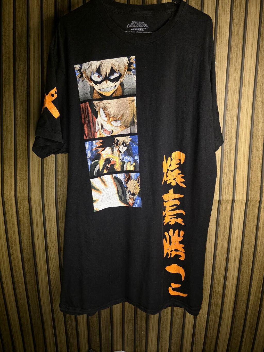 My Hero Academia Bakugo Graphic Black T-Shirt Size L