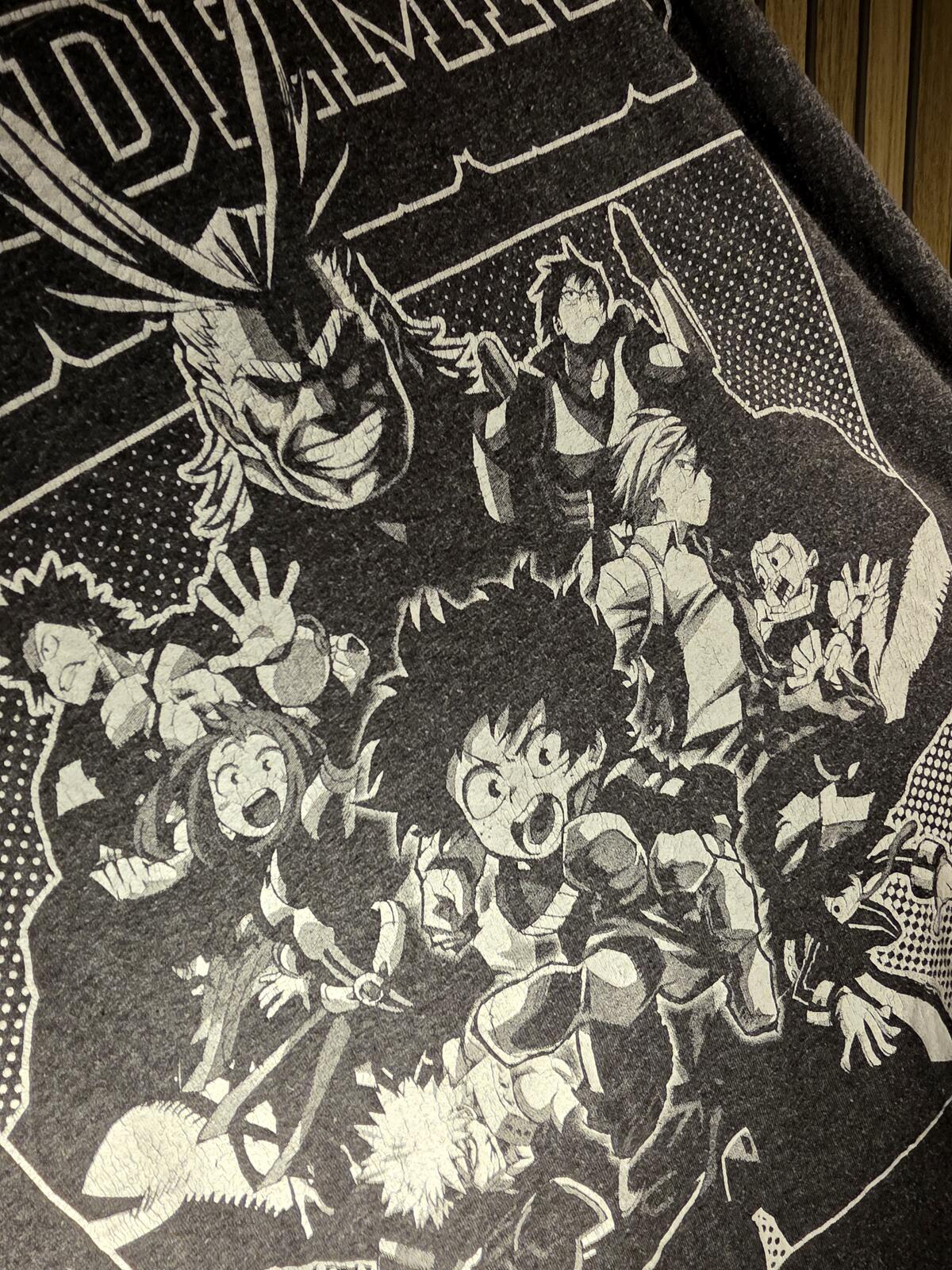 My Hero Academia Graphic T-Shirt Black Large