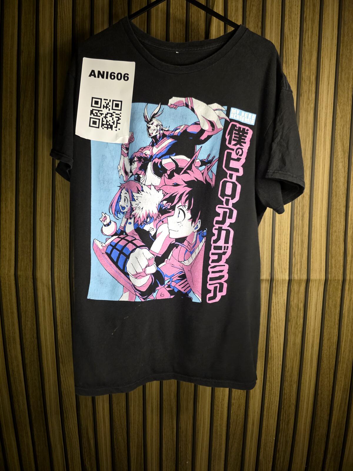 My Hero Academia Graphic T-Shirt Black Small