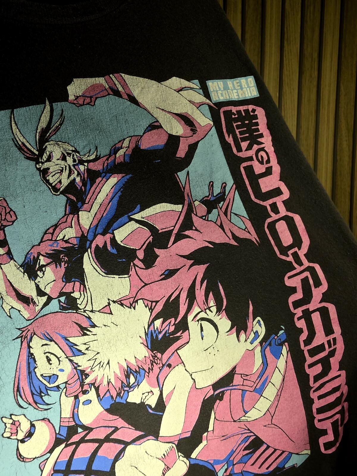 My Hero Academia Graphic T-Shirt Black Small