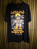 Mazuto Naruto Ichiraku Ramen Shop Graphic T-Shirt Black Size L