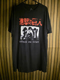 Attack on Titan Anime T-Shirt Black Medium