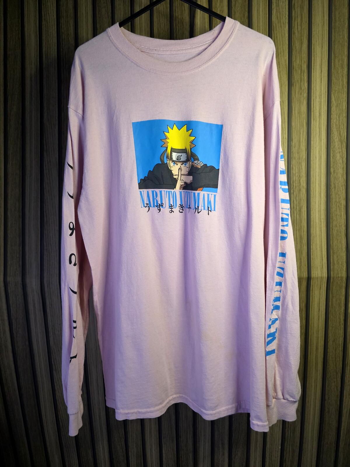 Naruto Shippuden Long Sleeve T-shirt Pink Size S