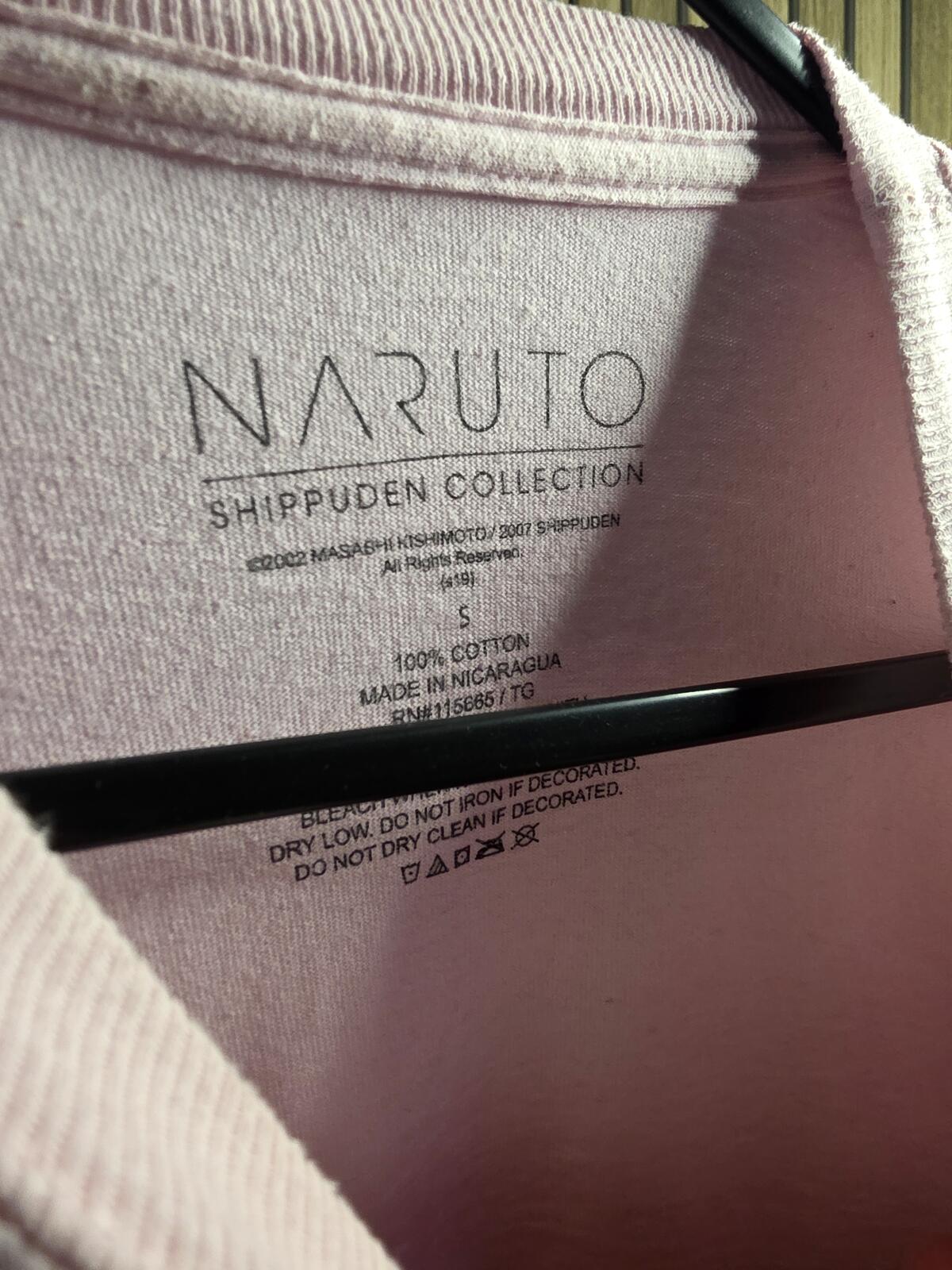Naruto Shippuden Long Sleeve T-shirt Pink Size S