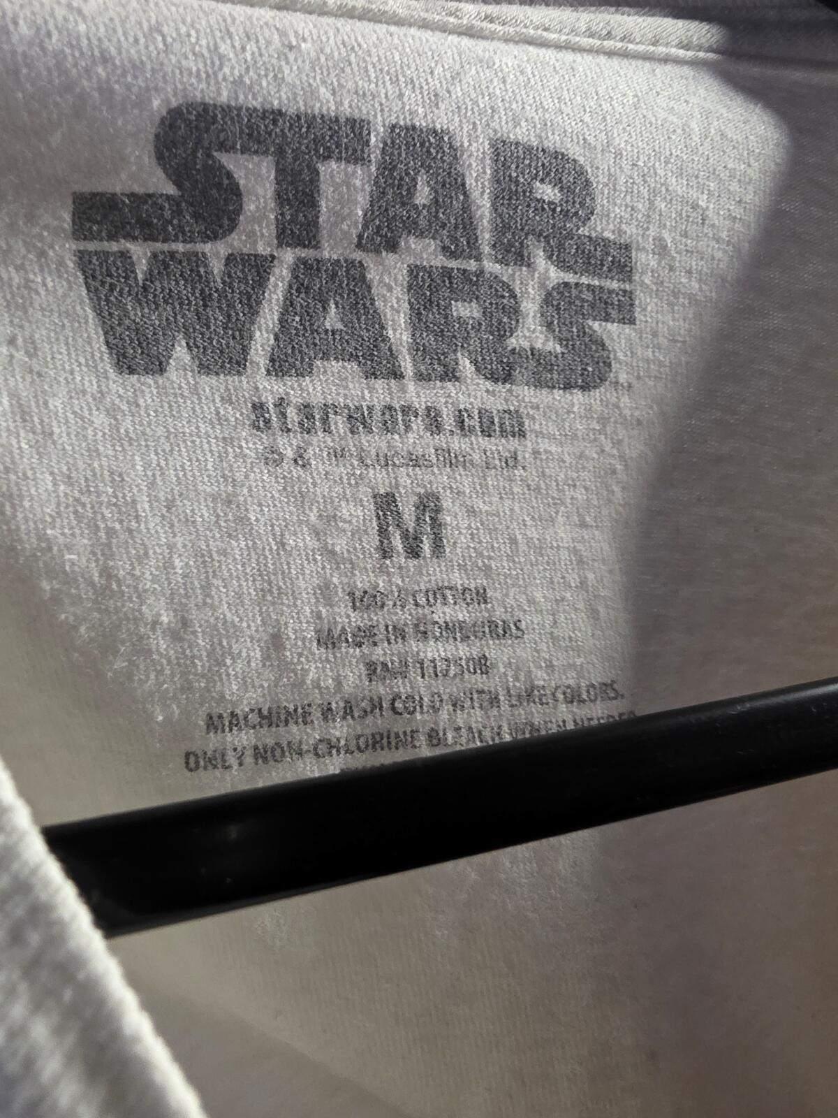 Star Wars Graphic T-Shirt White Size Medium
