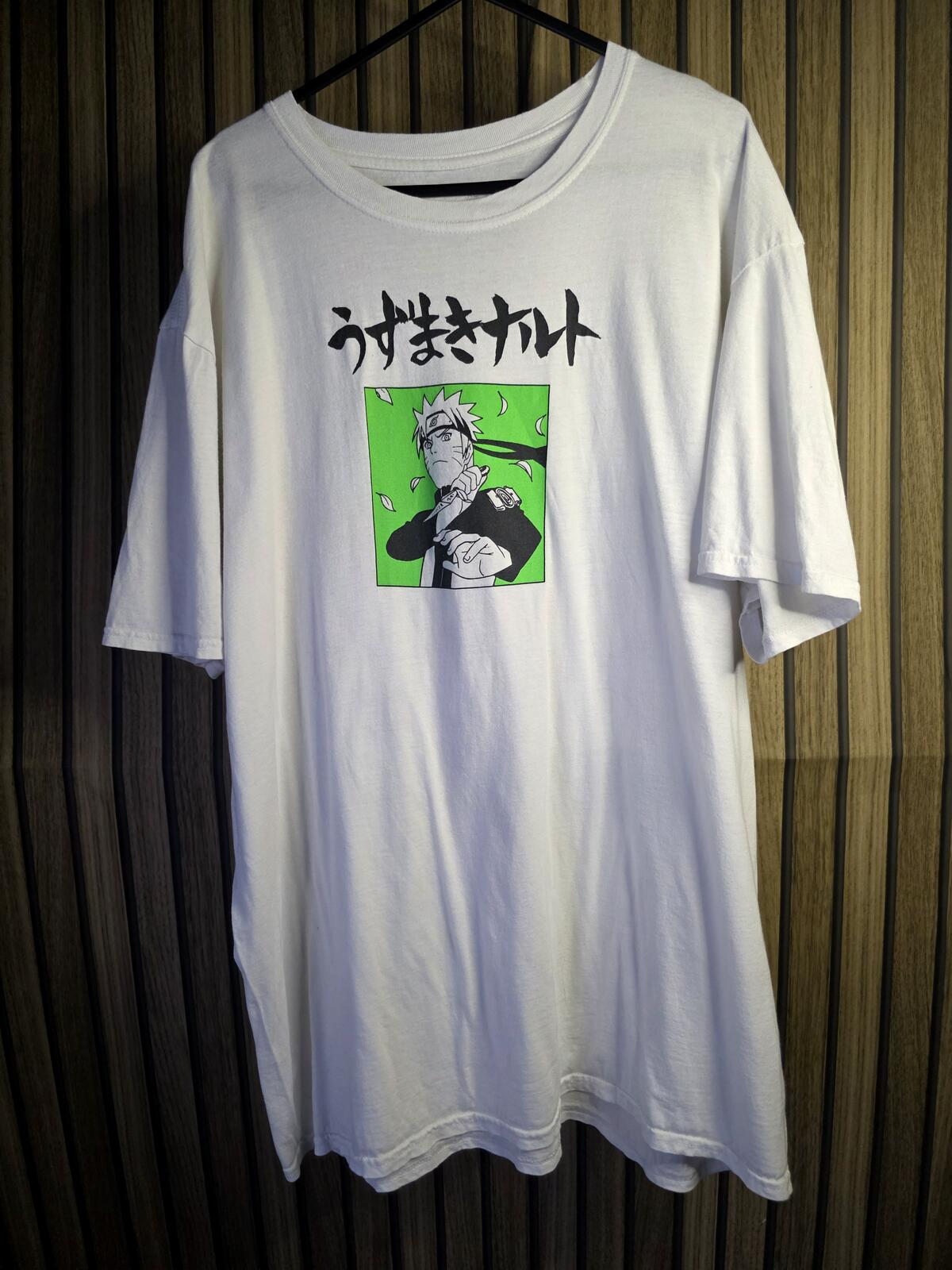 Naruto Shippuden Graphic T-Shirt White XL Anime
