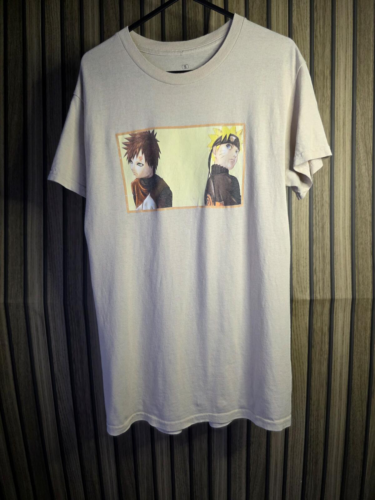 Naruto Shippuden Graphic T-shirt Beige Size S