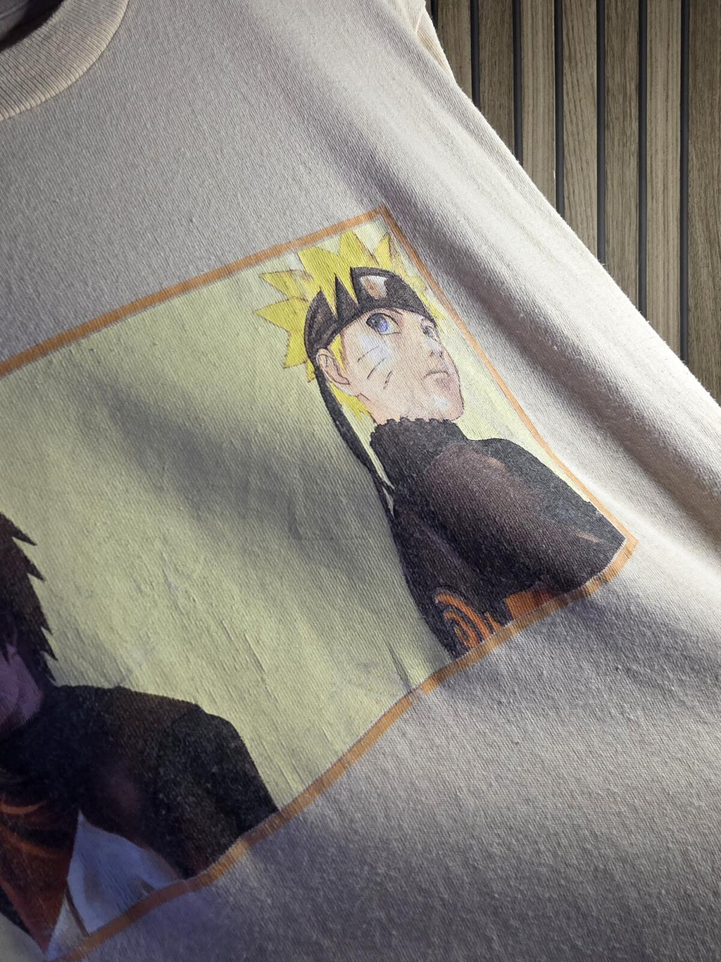 Naruto Shippuden Graphic T-shirt Beige Size S