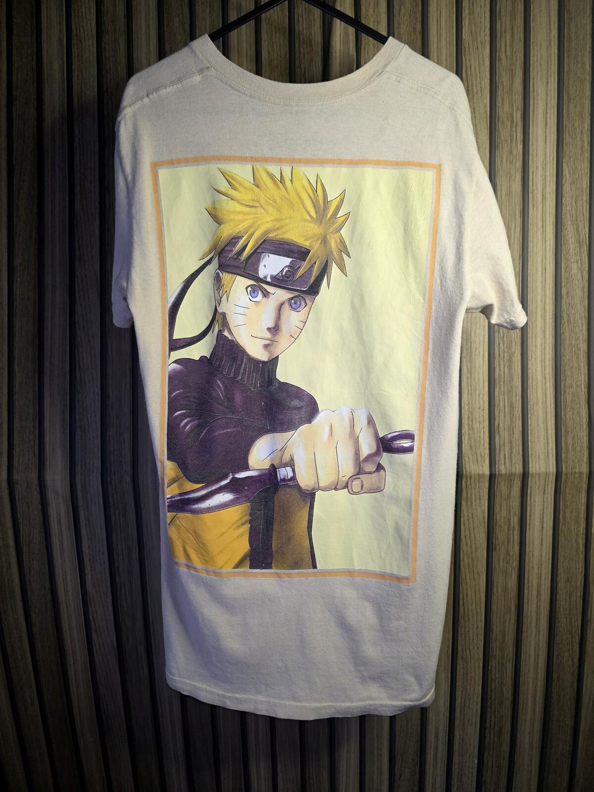 Naruto Shippuden Graphic T-shirt Beige Size S
