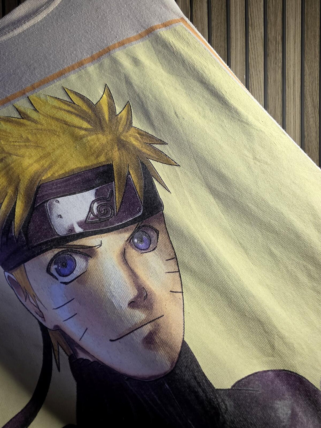 Naruto Shippuden Graphic T-shirt Beige Size S