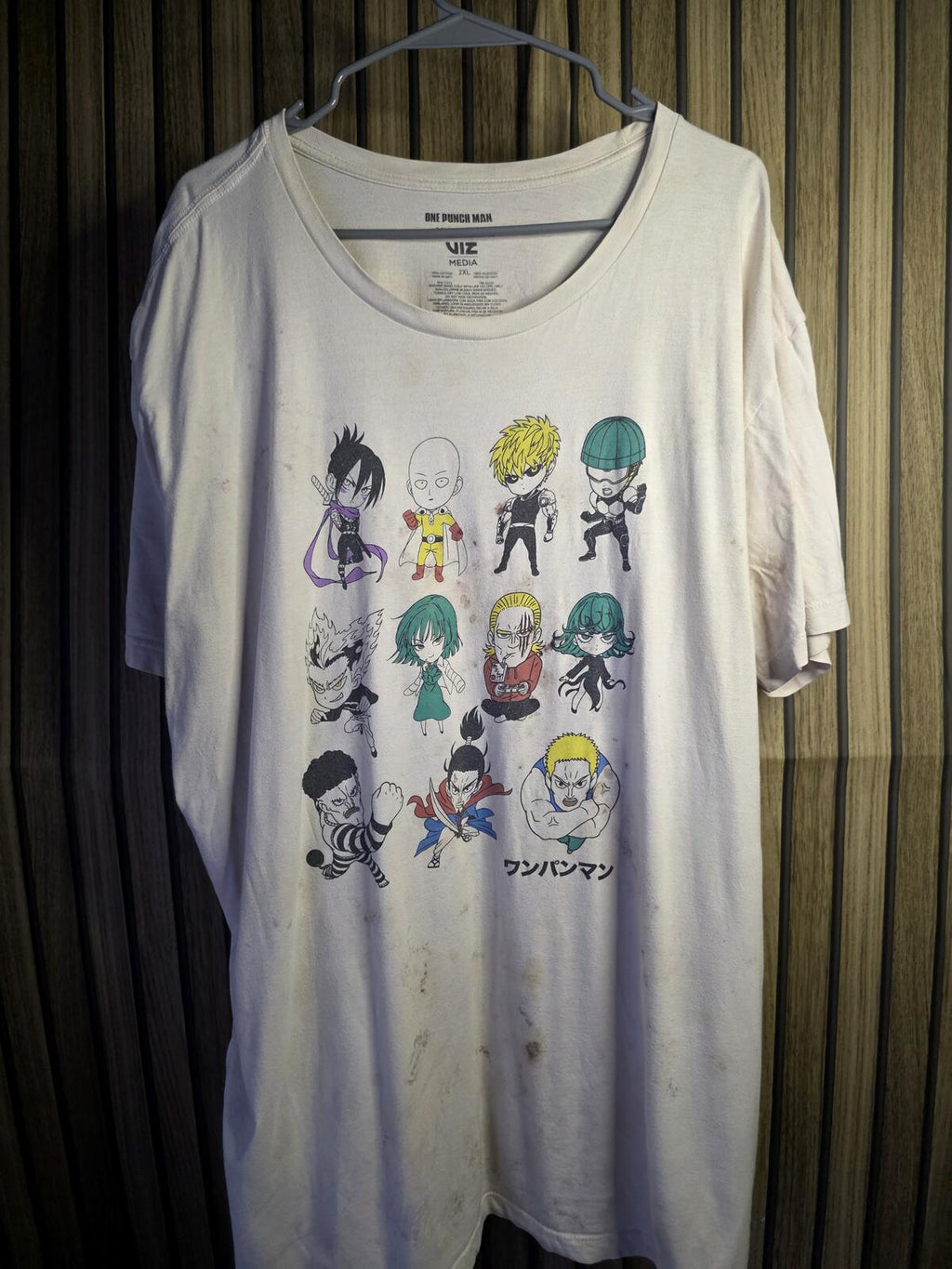 VIZ Media One Punch Man Graphic T-Shirt White 2XL
