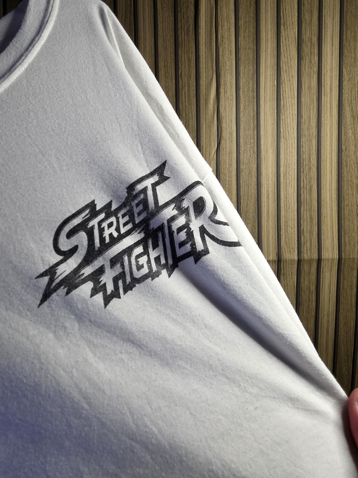 Capcom Street Fighter White Graphic T-Shirt 3XL