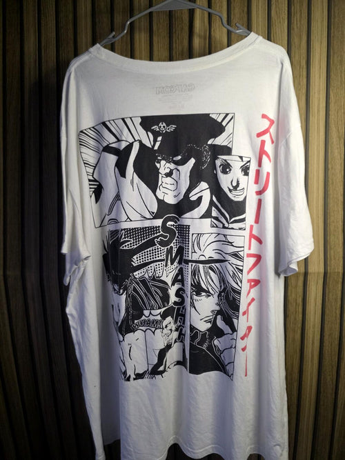 Capcom Street Fighter White Graphic T-Shirt 3XL