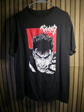 Berserk Graphic T-Shirt Black Manga Anime Size L