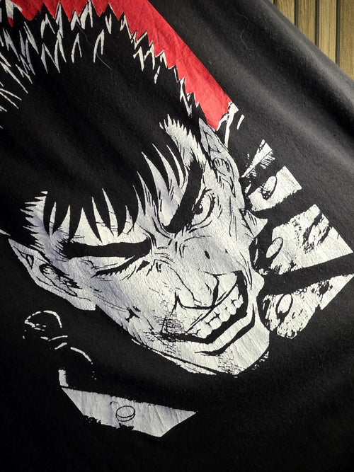 Berserk Graphic T-Shirt Black Manga Anime Size L