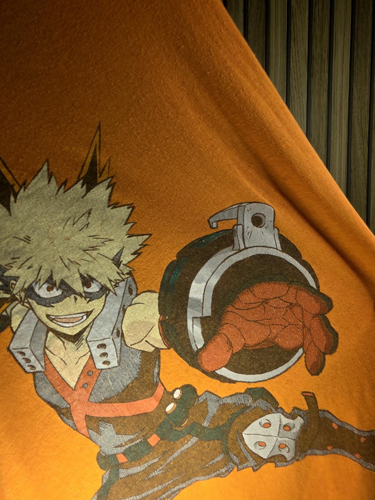 Funimation My Hero Academia Bakugo Graphic T-Shirt Orange Large