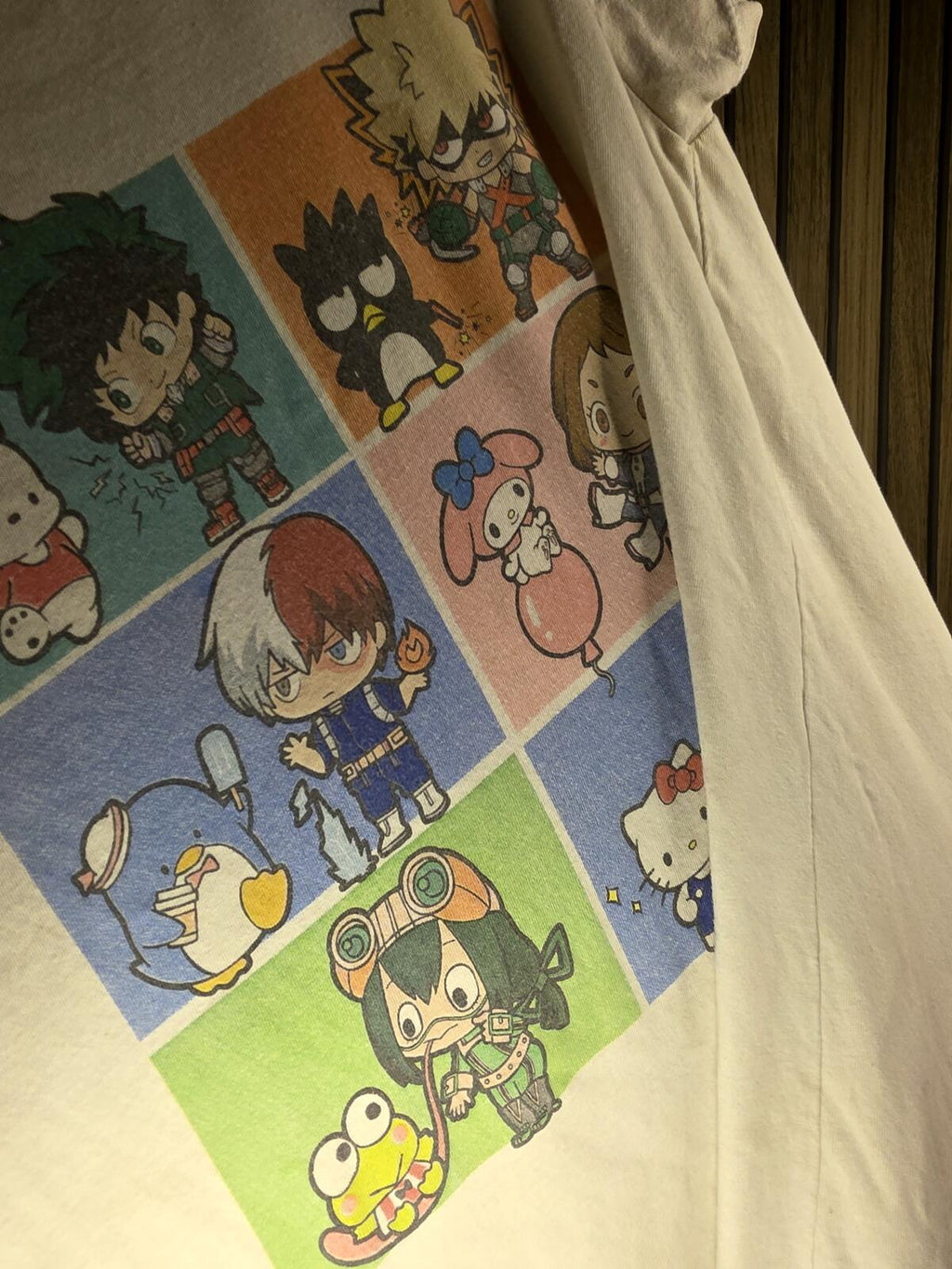 Sanrio x My Hero Academia Collaboration T-shirt Cream Medium