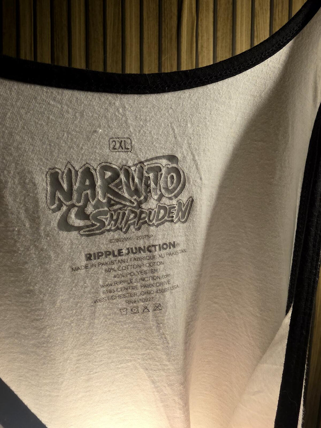 Ripple Junction Naruto Shippuden Tank Top Graphic White 2XL