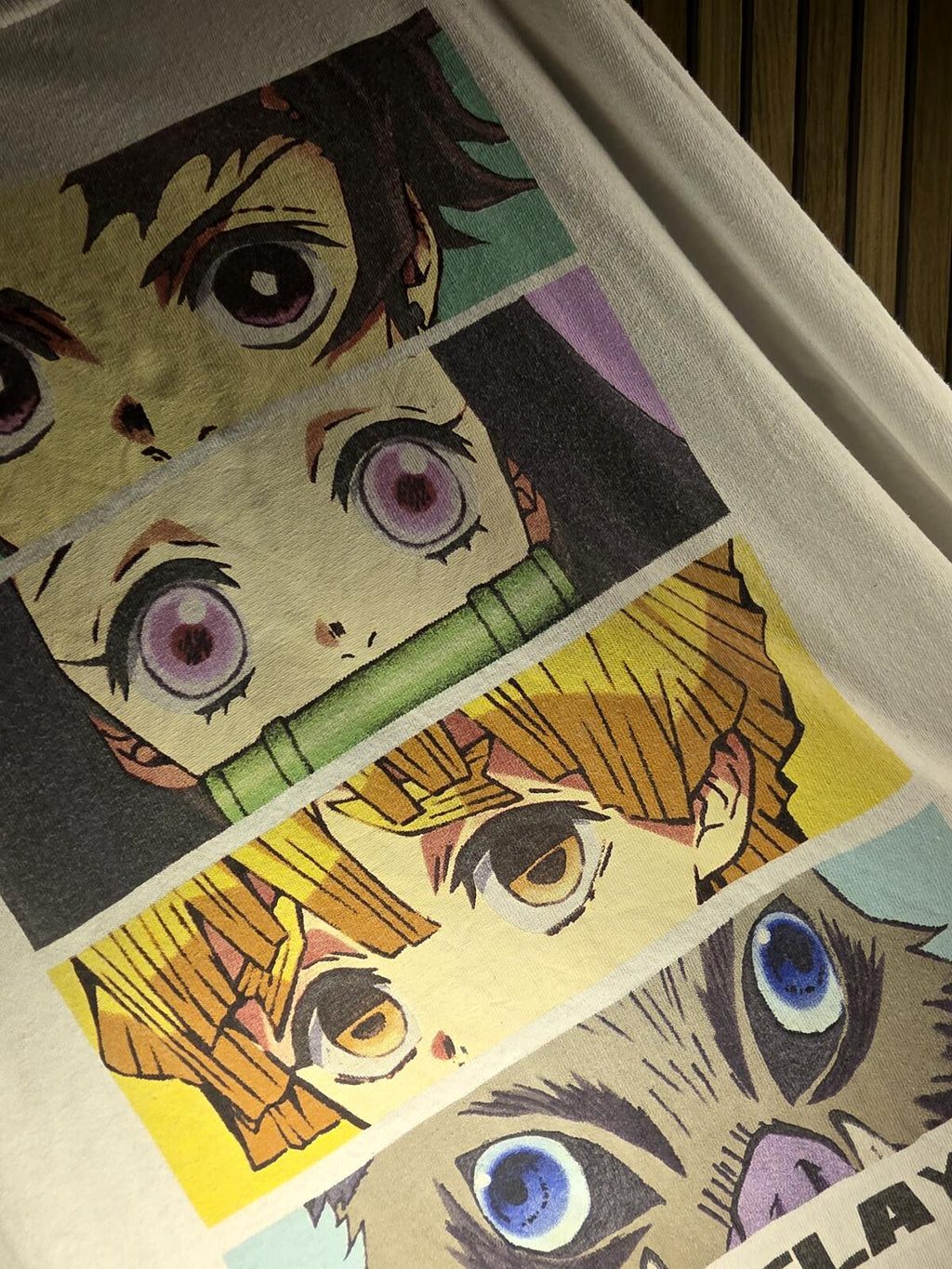 Demon Slayer Anime Graphic T-Shirt White Size Large
