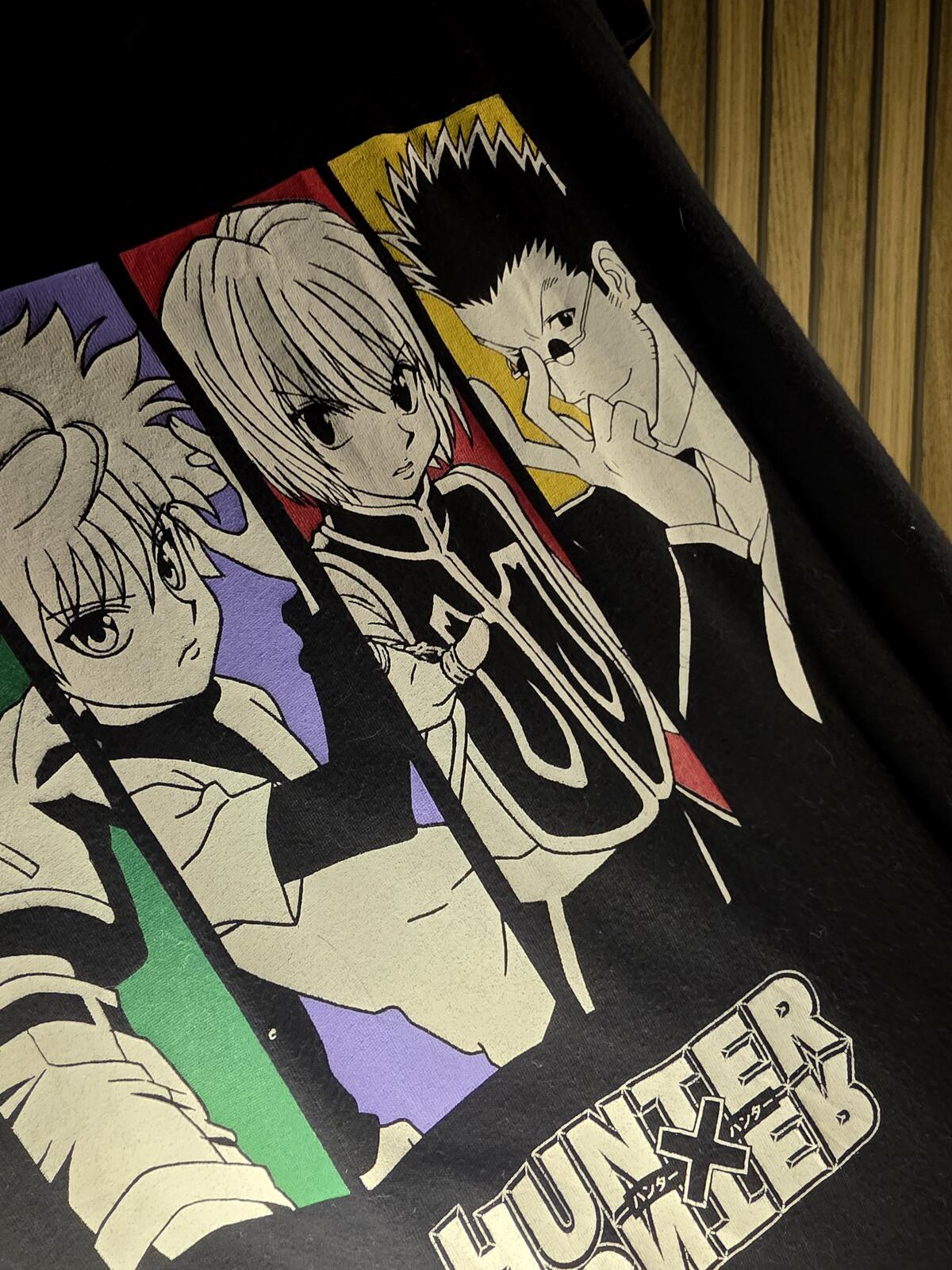 Hunter x Hunter Anime Graphic T-Shirt Black Size Medium